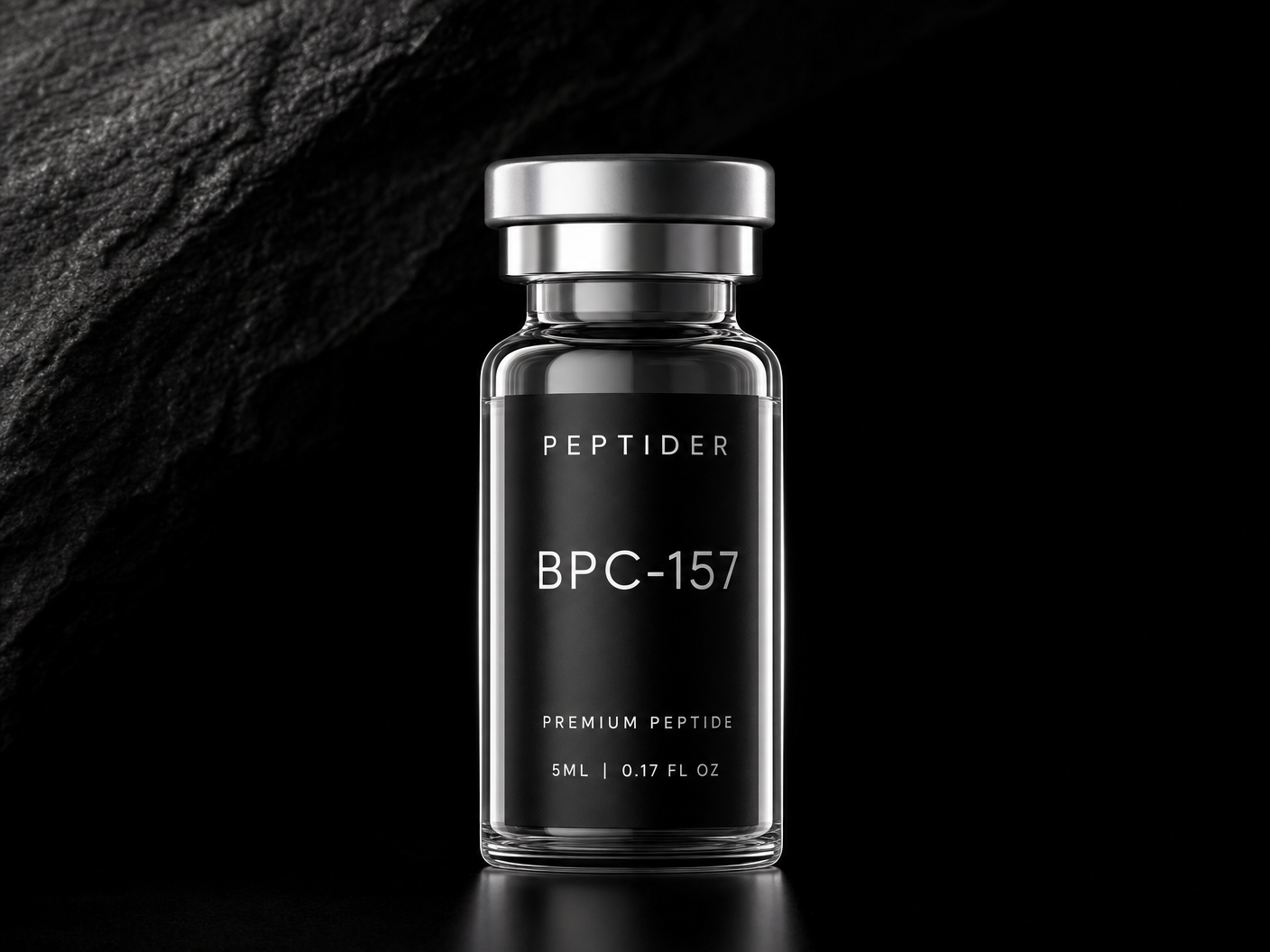PEPTIDER BPC-157 premium branded vial with peptide name label