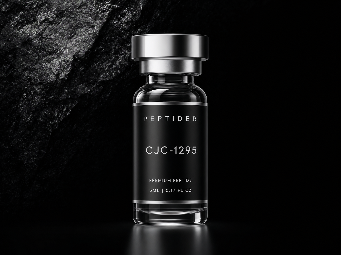 PEPTIDER CJC-1295 premium branded vial with peptide name label